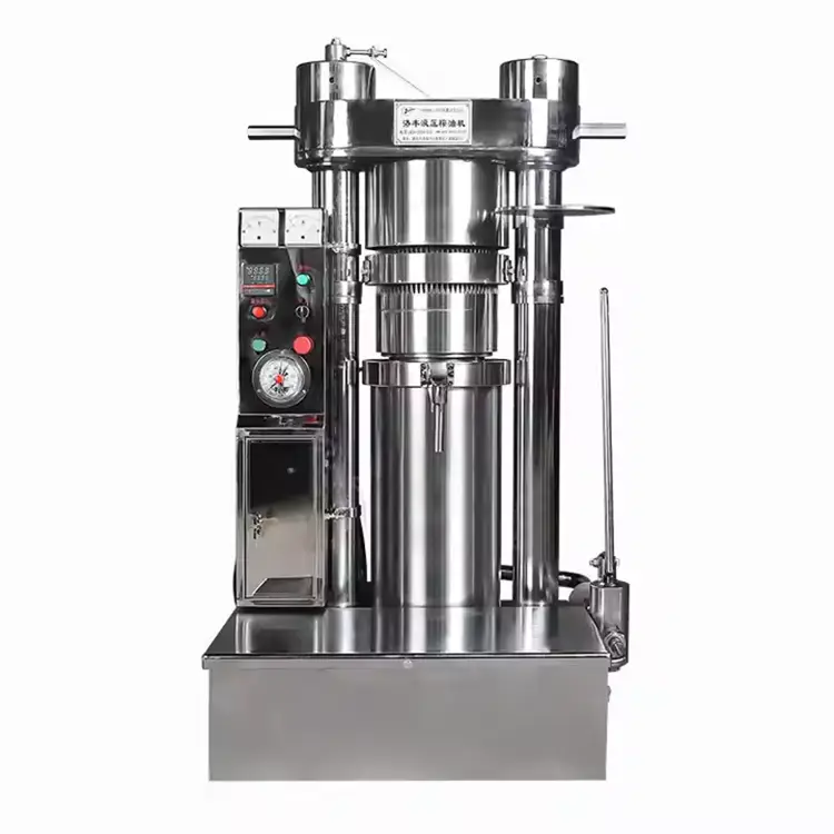 Multifunctional vertical hydraulic automatic oil press (6)