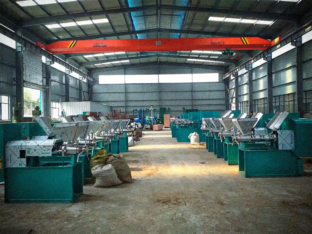 Oil press production workshop