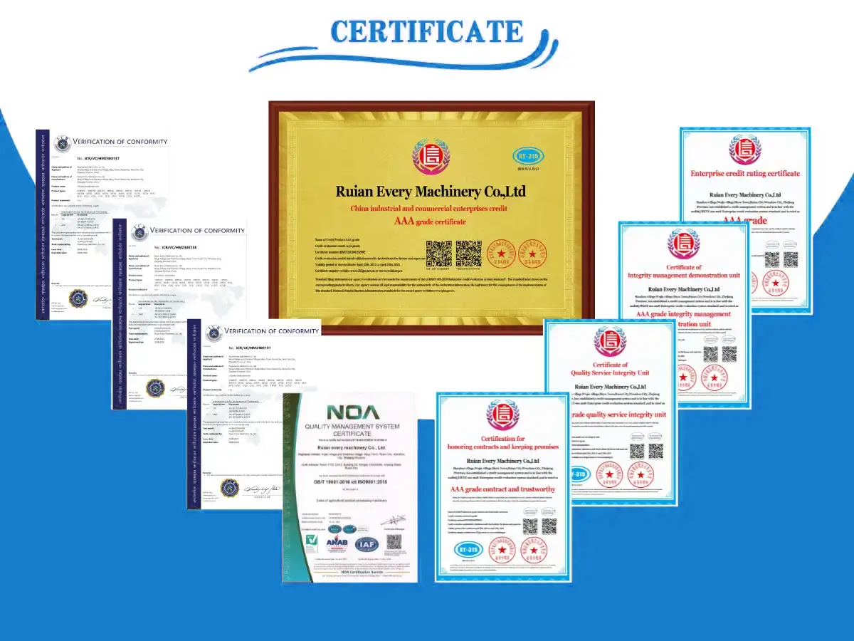 Hydraulic oil press certification