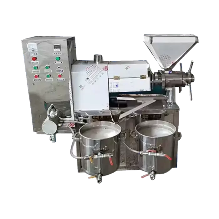 Electric temperature controlled screw oil press commercial oil filter all-in-one machine - Picha 2