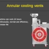 Mobile commercial fully automatic 304 stainless steel temperature-controlled screw oil press Machine introduce 10