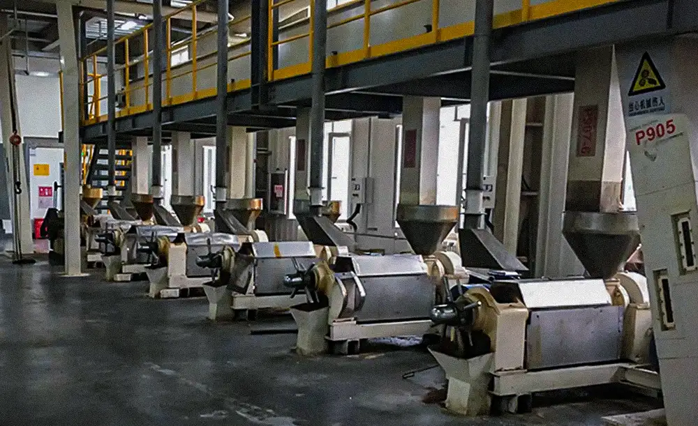 Oil press workshop
