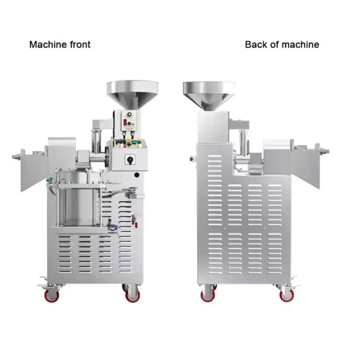 S01 Mobile commercial fully automatic 304 stainless steel temperature-controlled screw oil press Machine 5