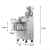 S01 Mobile commercial fully automatic 304 stainless steel temperature-controlled screw oil press Machine Parameters