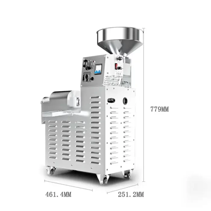 S03 Mobile commercial fully automatic 304 stainless steel temperature-controlled screw oil press Machine Parameters
