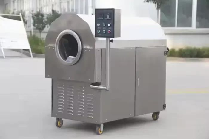Automatic nut roaster electric drum oil seed roasting machine 4