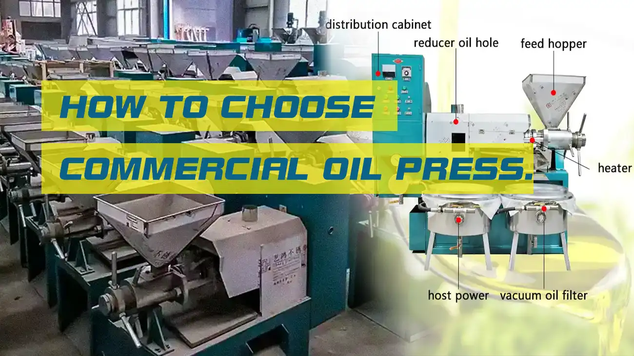 How to choose a commercial oil press machine