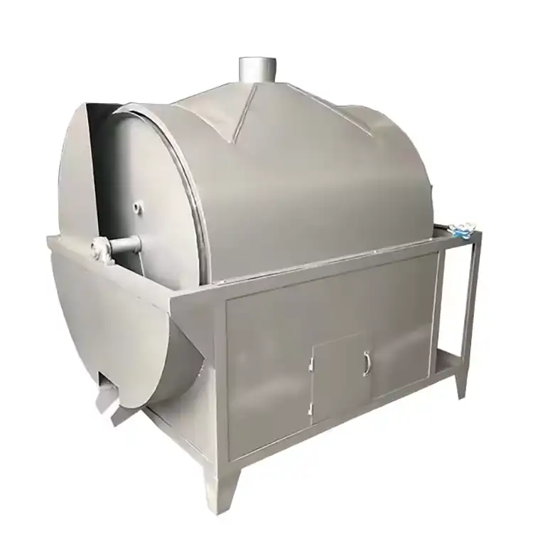 Large commercial rotary nut oil seeds roasting machine 1