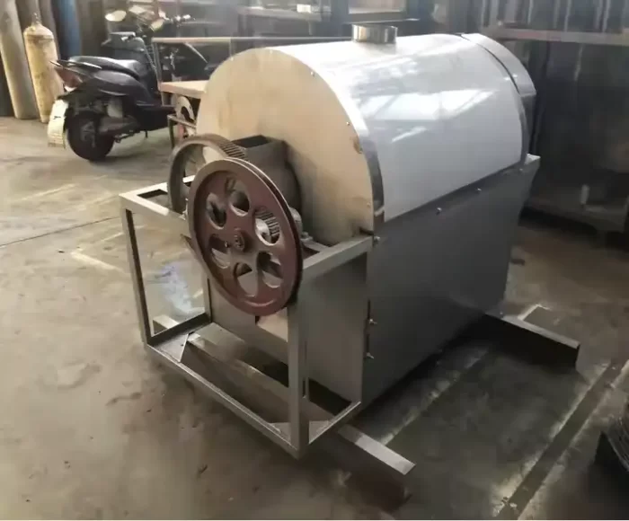 Large commercial rotary nut oil seeds roasting machine 2