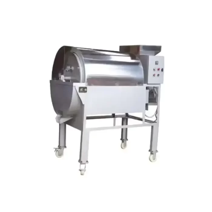 Universal wheel mobile nut oil seed rotary electric roaster machine (3)