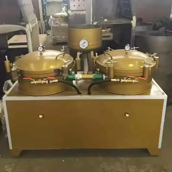 Commercial oil pressing double cylinder edible oil air pressure oil filter Machine - Imej 8
