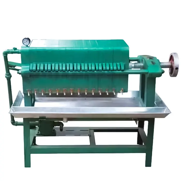 Manual cast iron plate frame Oil Filter Press Machine 1