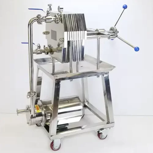 Motor driven stainless steel Plate Oil Filter Press with precision plates 1