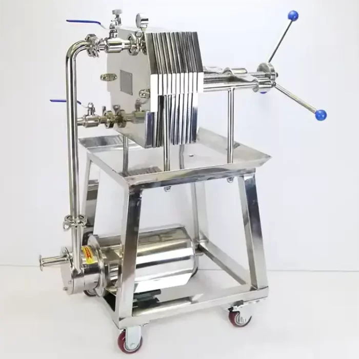 Motor driven stainless steel Plate Oil Filter Press with precision plates 1