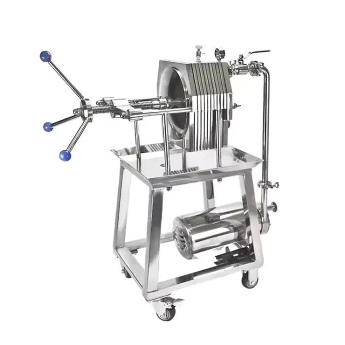 Motor driven stainless steel Plate Oil Filter Press with precision plates 2
