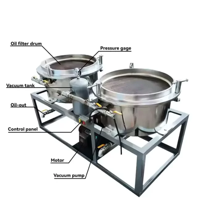 Oil press fully automatic edible oil vacuum filter vegetable oil purification (3)