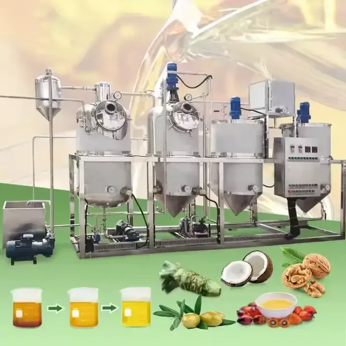 Farm edible oil Refinery machine Vegetable oil decolorization, deodorization and filtration equipment 7