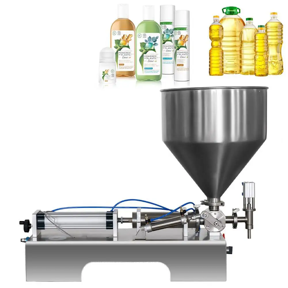 Small pneumatic gravity quantitative paste liquid filling machine wholesale price 1