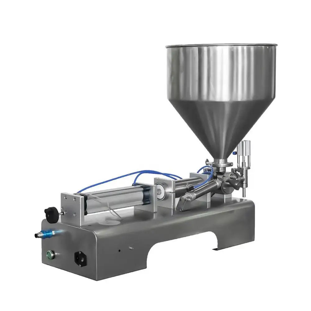 Small pneumatic gravity quantitative paste liquid filling machine wholesale price 2