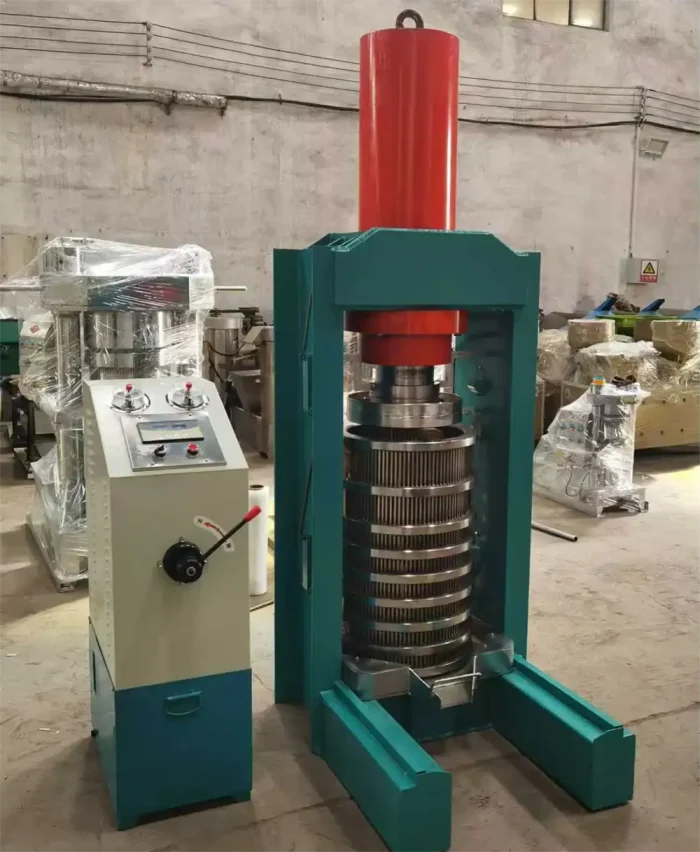 Upgraded high-pressure hydraulic oil press for industrial cold-pressed oil Single-barrel 6