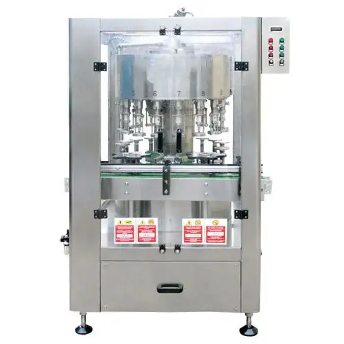 Automatic rotary vacuum negative pressure filler for wine, juice, beverages, and water 18 filling heads 6