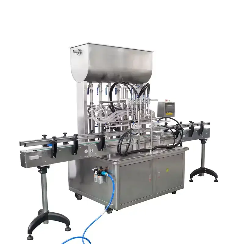 Customizable multi-filling head, pneumatic piston pump overflow filling machine 2
