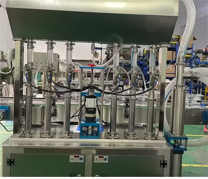 Customizable multi-filling head, pneumatic piston pump overflow filling machine 6