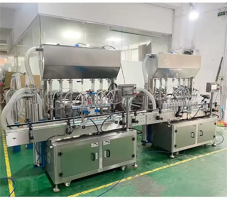 Customizable multi-filling head, pneumatic piston pump overflow filling machine 7