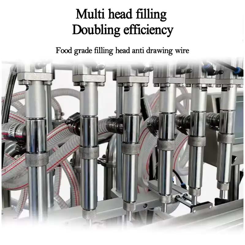 Customizable multi-filling head, pneumatic piston pump overflow filling machine Details 3