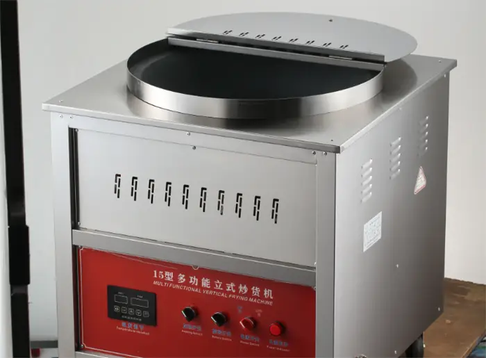 Electric frying pan type roasting machine