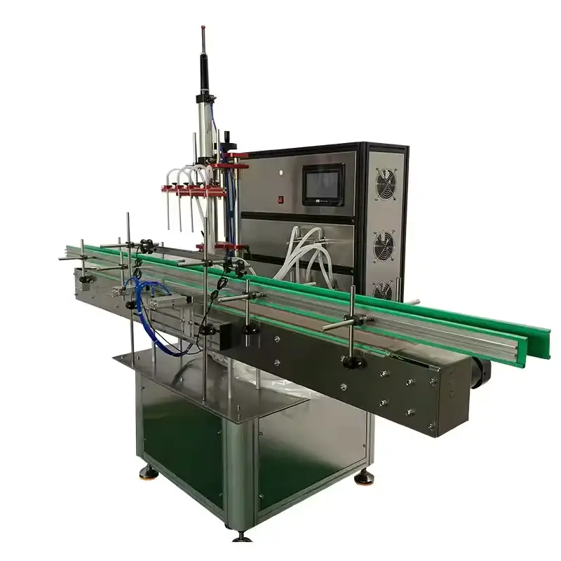 Fully automatic servo 4-head piston magnetic pump vertical filling machine 2