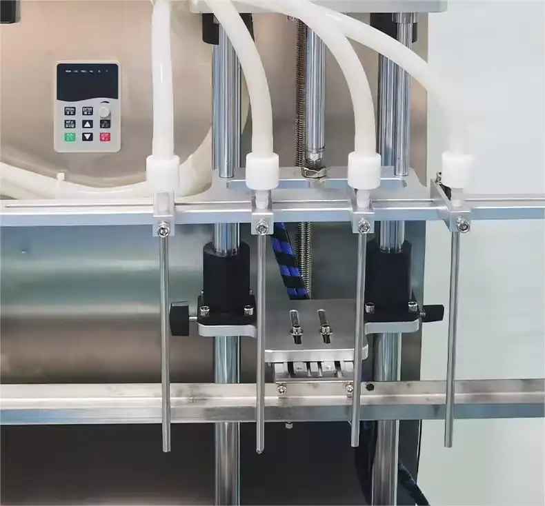 Fully automatic servo 4-head piston magnetic pump vertical filling machine 4