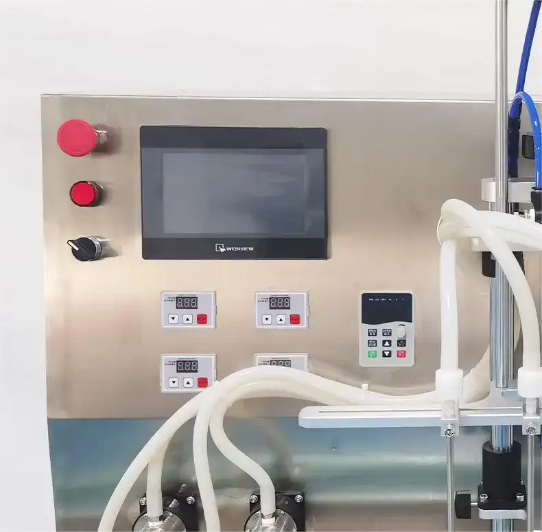 Fully automatic servo 4-head piston magnetic pump vertical filling machine Details 4