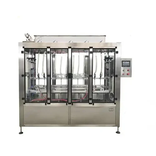 Fully automatic servo pump gravity type multi-head linear 12 filling machine 1