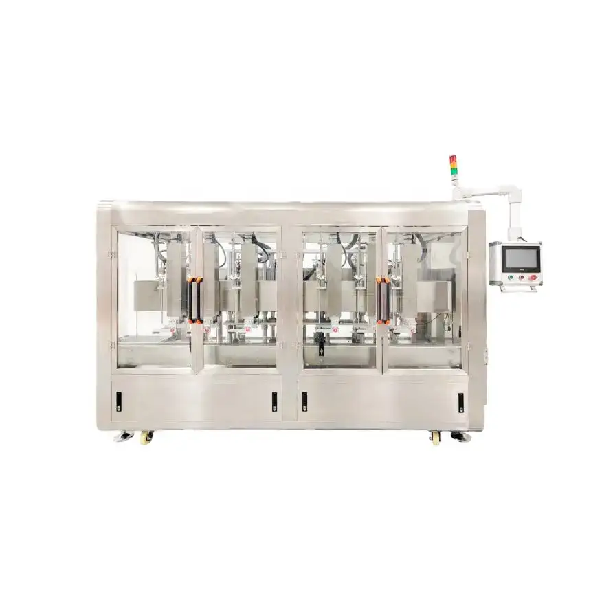 Photoelectric detection piston filling equipment with 6 filling heads automatically tracking filling machine 2