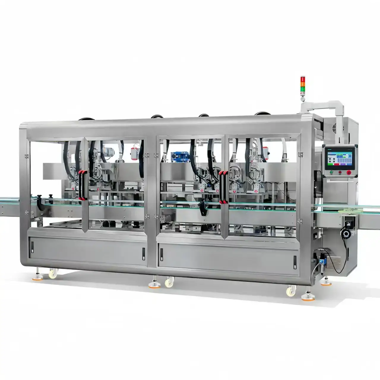 Photoelectric detection piston filling equipment with 8 filling heads automatically tracking filling machine 2