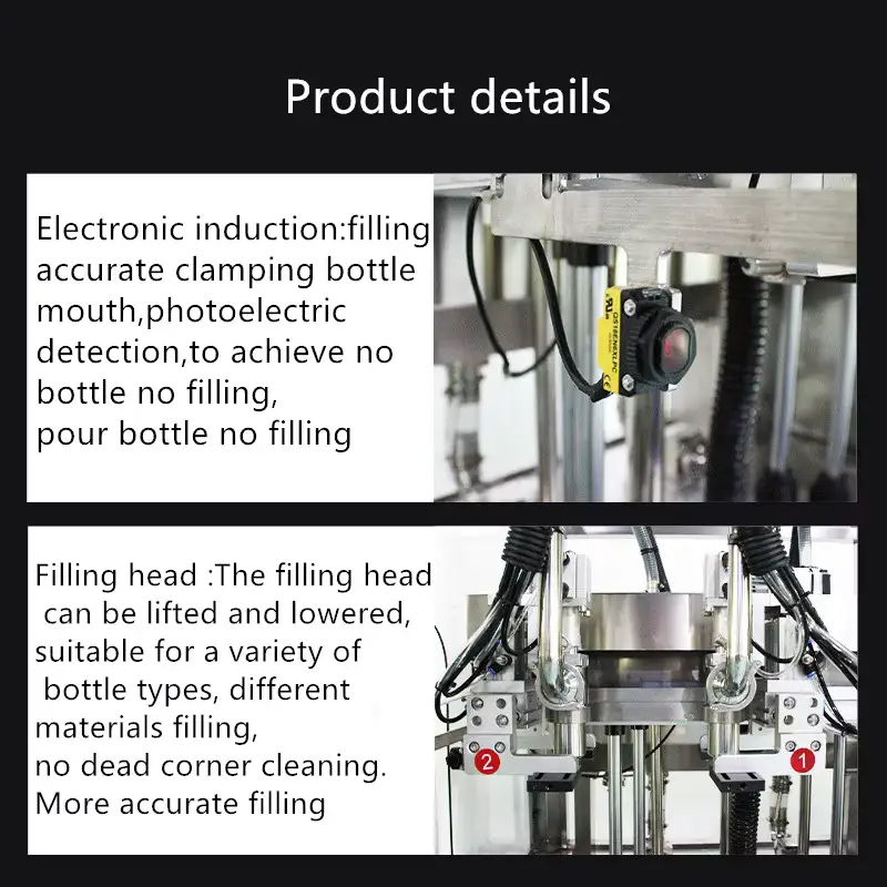 Photoelectric detection piston filling equipment with multiple filling heads automatically tracking filling machine Details 1