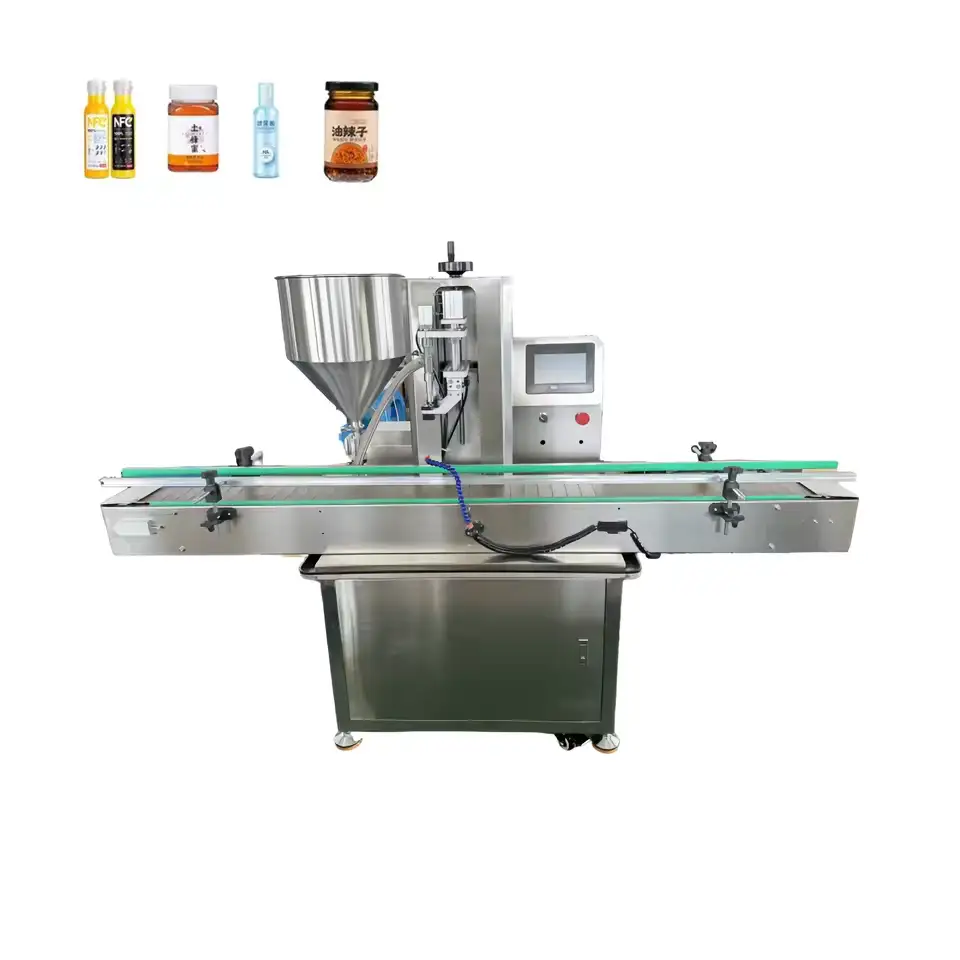 Semi-automatic single-head servo-operated gear pump liquid filling machine 1