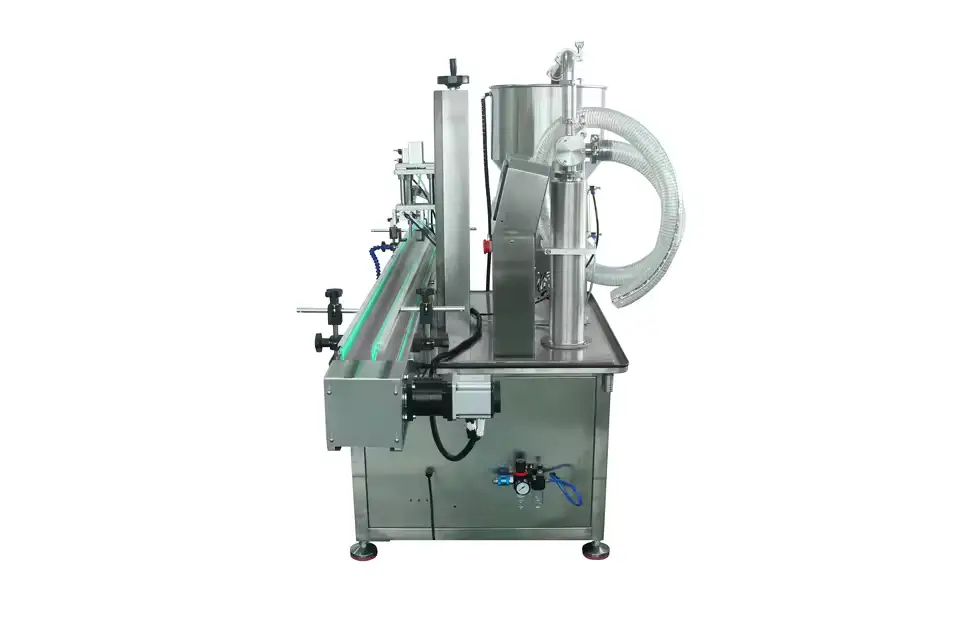 Semi-automatic single-head servo-operated gear pump liquid filling machine 4