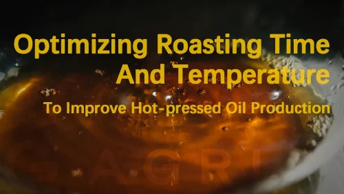 Optimizing roasting time and temperature to improve hot-pressed oil production