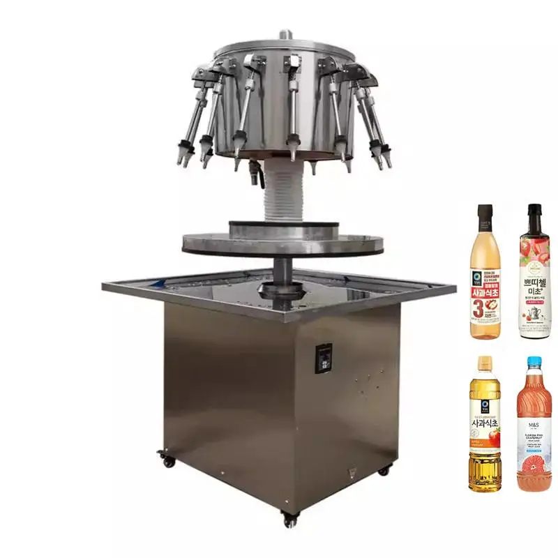 Semi-automatic 12/14/18 rotary siphon liquid quantitative gravity filling machine - Gambar 5
