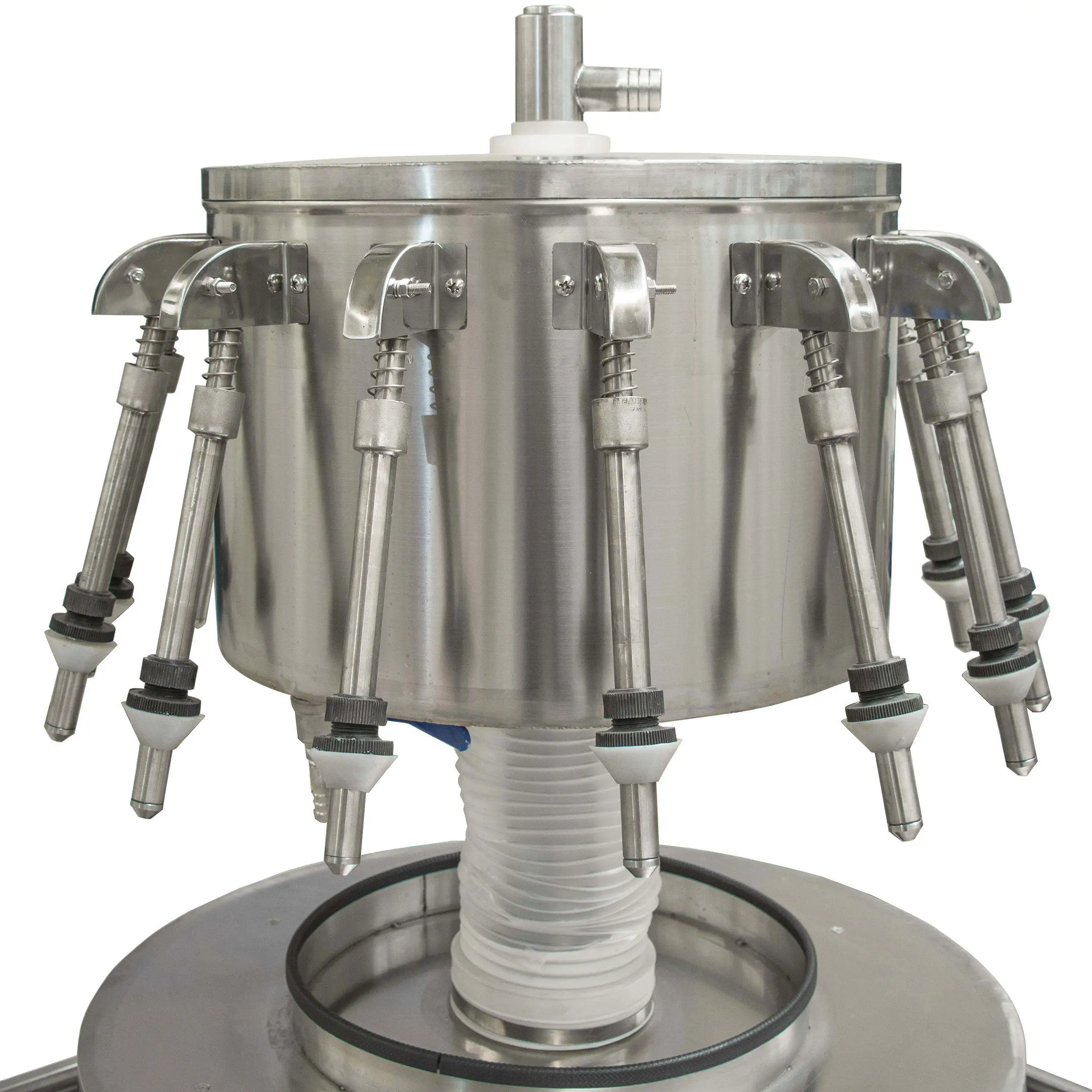 Semi-automatic 12/14/18 rotary siphon liquid quantitative gravity filling machine - Gambar 2