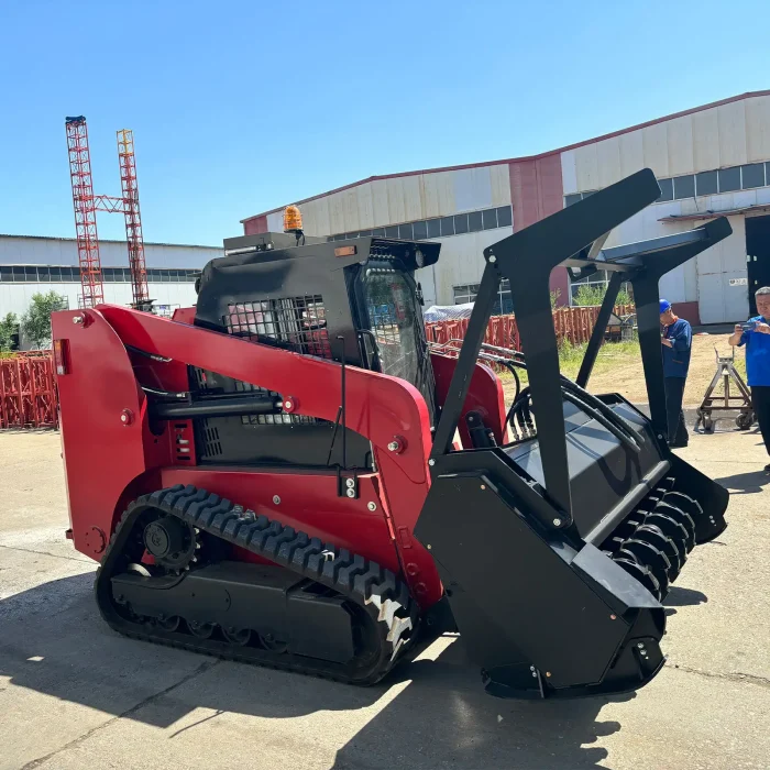 Forestry Drum Crusher, Tracked Isolation Belt Land Clearing Vehicle ...