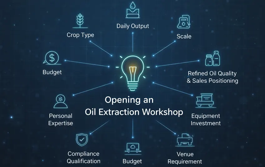 Considerations for establishing an oil mill