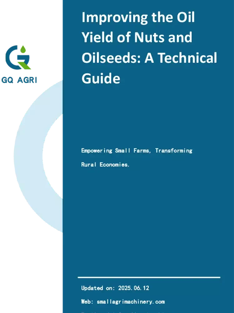 Common crop oil yield values, yield optimization guide